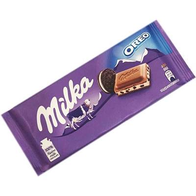 CHOCOLATE MILKA RECHEADO OREO 100G